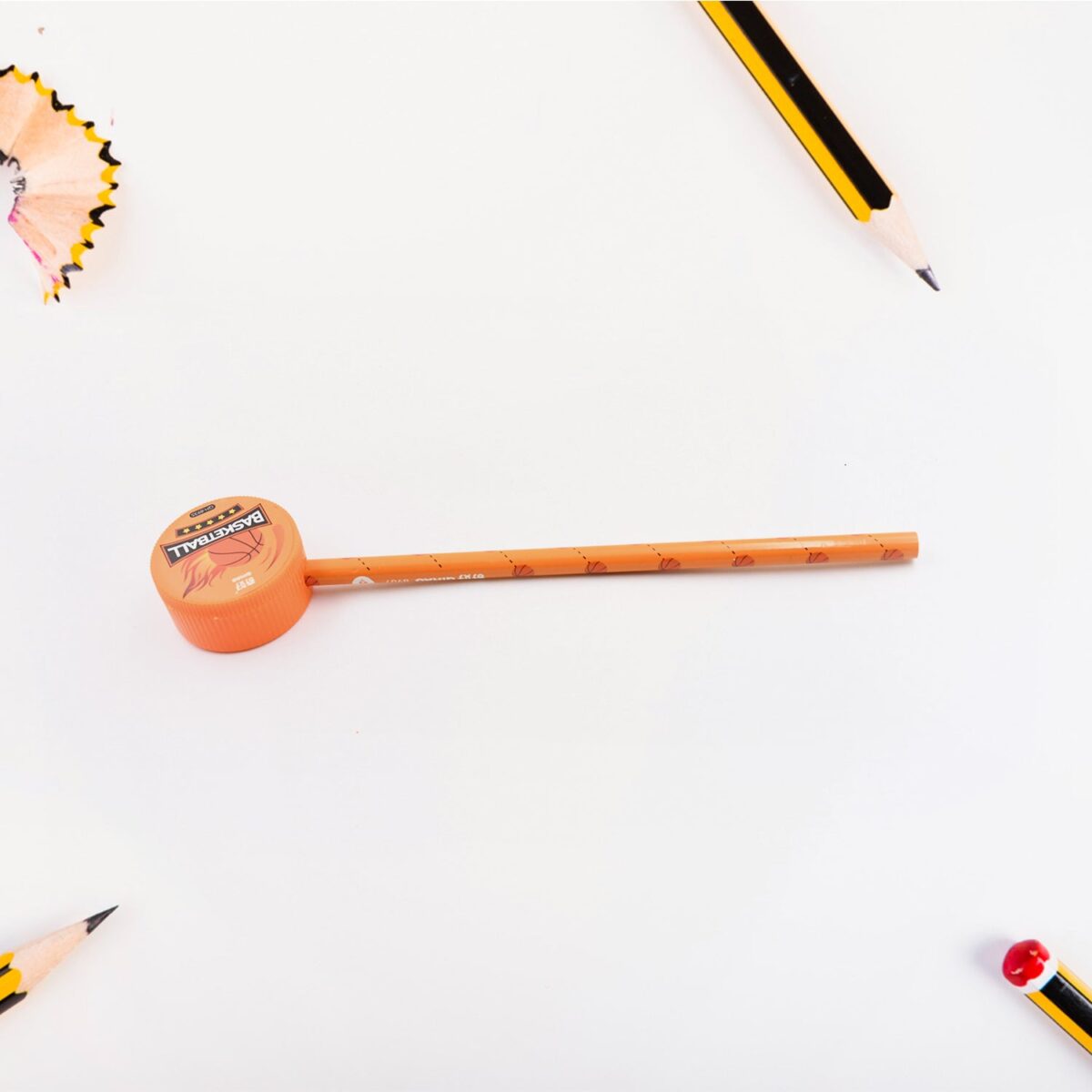 Football & Basketball Stationery Kit Ã¢â‚¬â€œ Pencil, Sharpener & Eraser for Kids (Birthday Gift) - Image 3