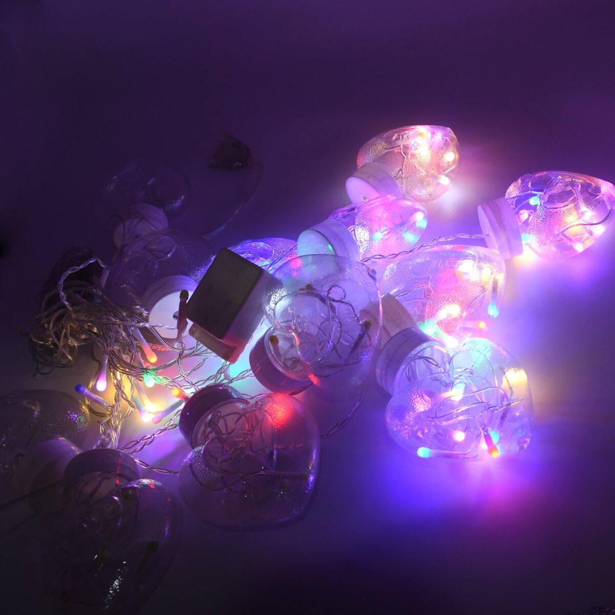 8 Feet 12 Wish Heart Ball String LED Lights With Color Box for Home Decoration, Diwali & Wedding LED Christmas Light Indoor and Outdoor Light ,Festival Decoration (Wishing Ball Multicolor) - Image 6