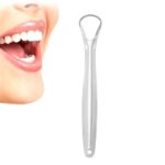 Stainless Steel Tongue Scraper for Bad Breath & Oral Hygiene, Metal Case Included (1 Pc) - Image 3