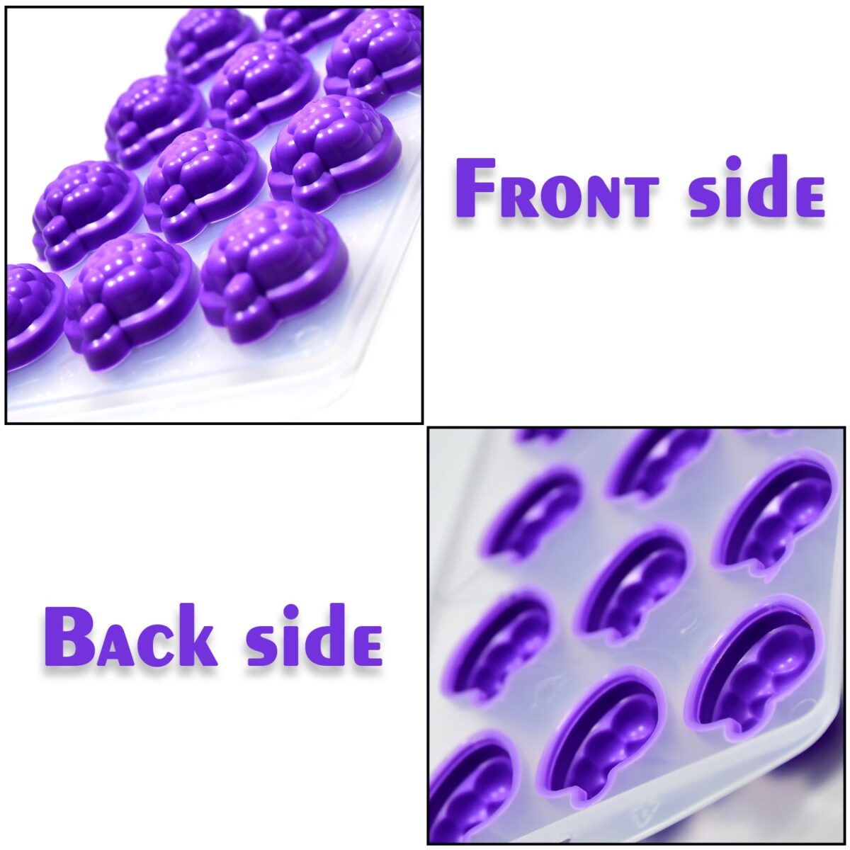 Mix design Ice Trays for Freezer with Easy to Release Flexible Silicone shape ice cavity. - Image 3
