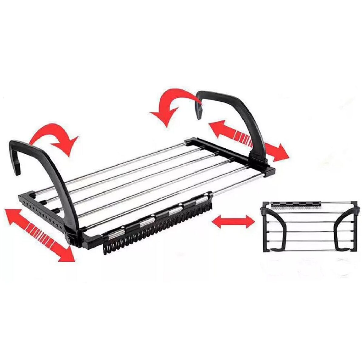 Small Hanging Rack Cloth Drying Rack for Home, Balcony, and Window - Image 1