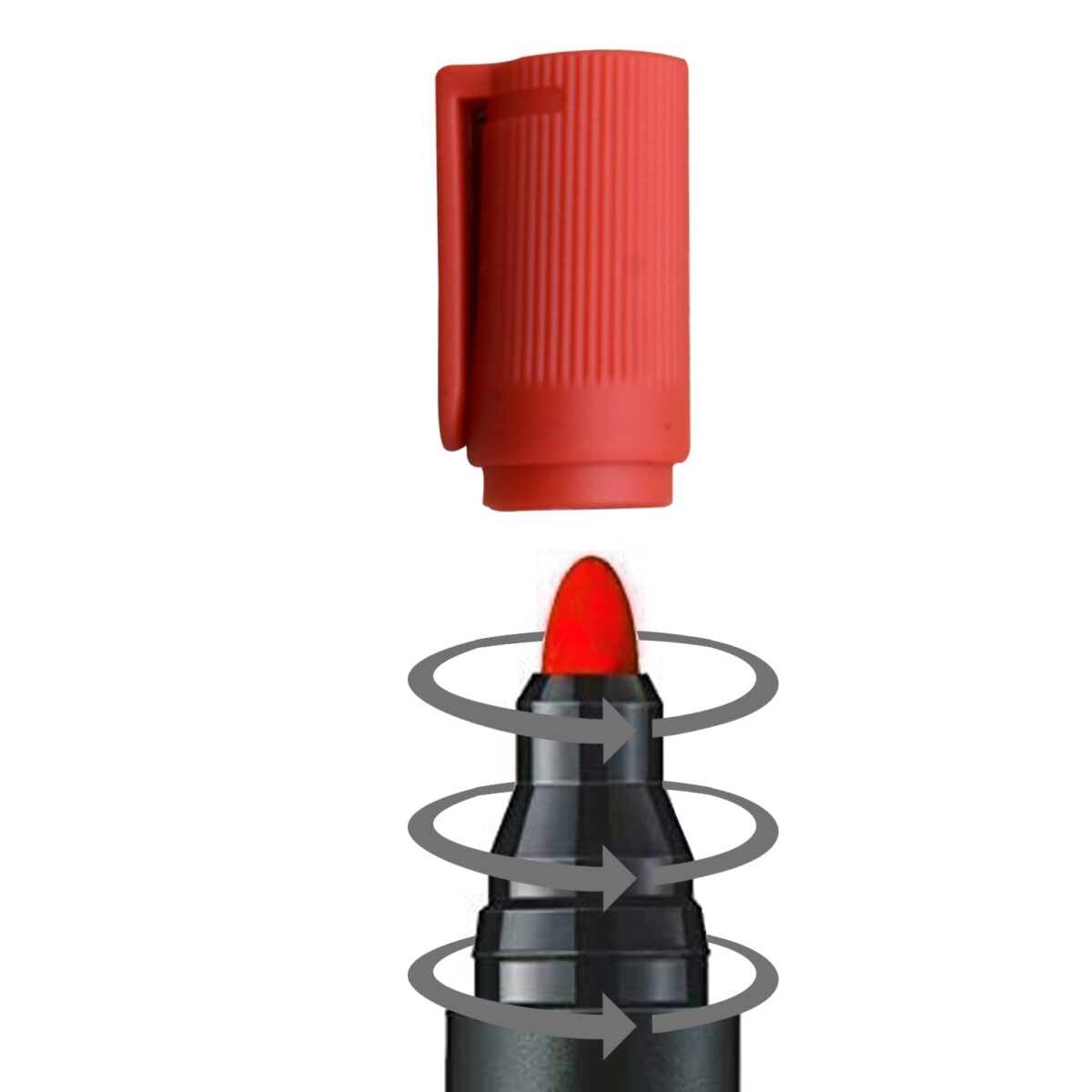 Red Permanent Markers for White Board (Pack Of 12) - Image 5