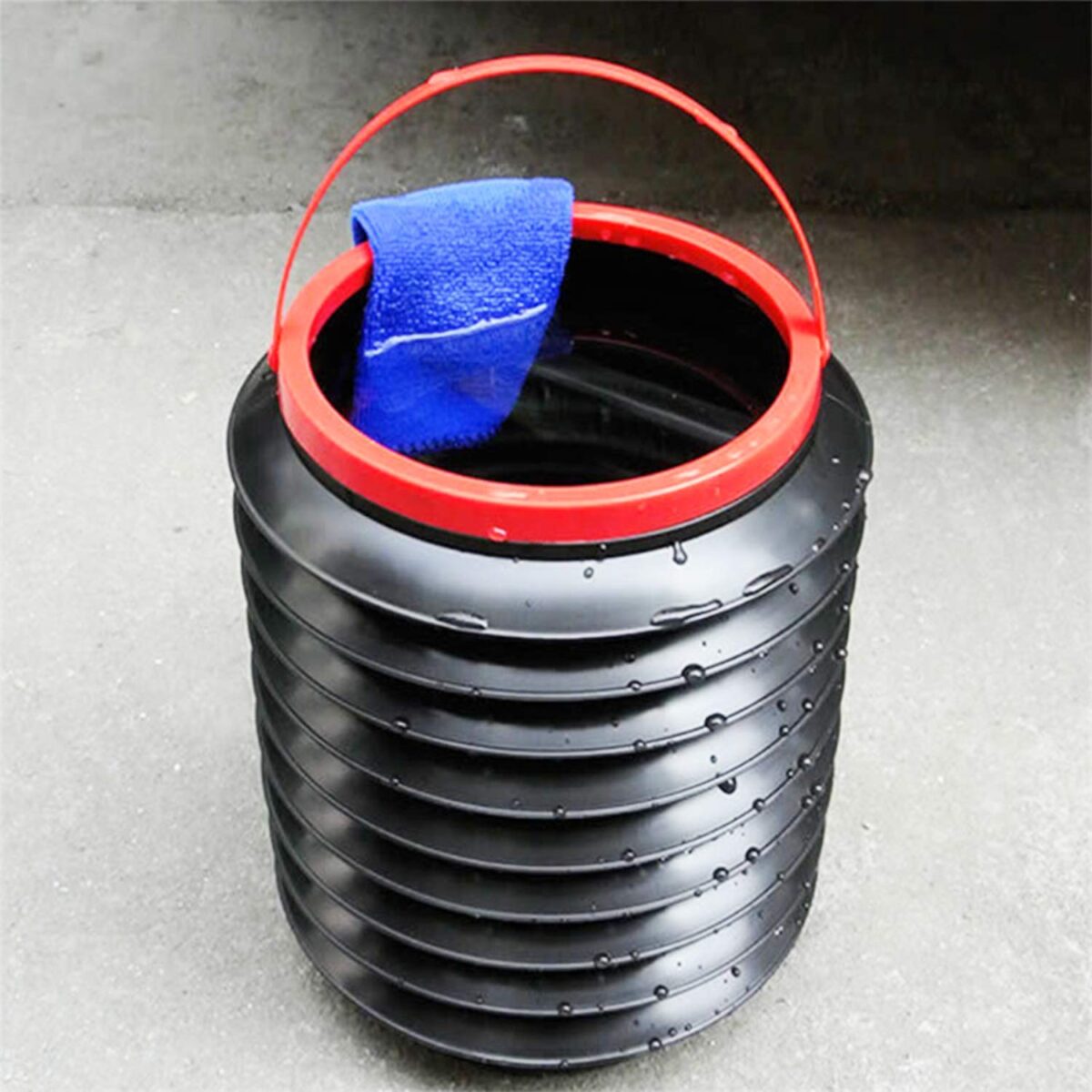 Foldable Storage Bucket , Water Container & Dustbin Multiuse Bucket For Home , Car & Kitchen Use Bucket - Image 4