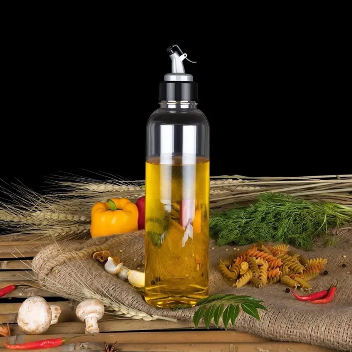 1L Oil Dispenser with Lid & Drip-Free Spout - Image 3