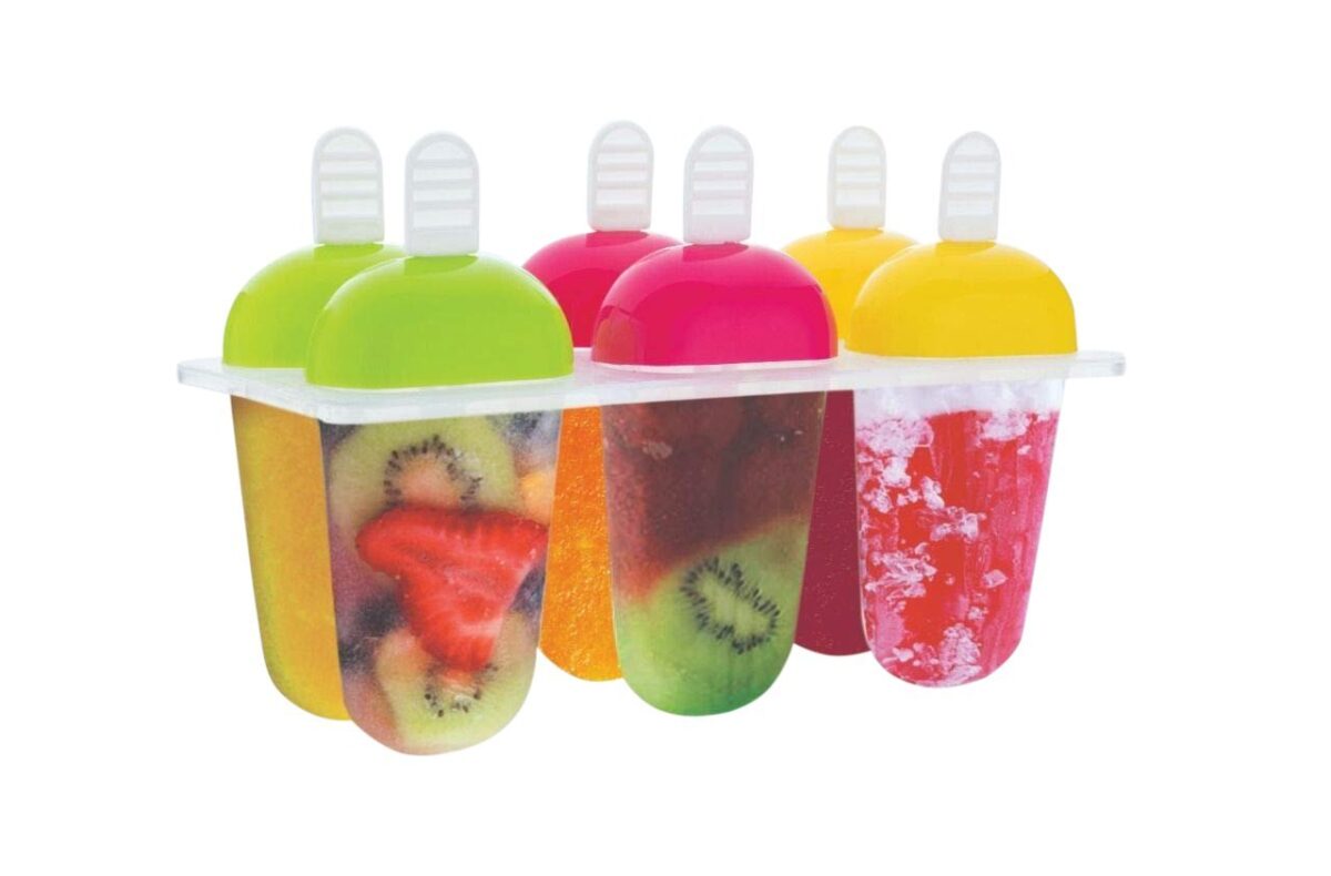 6 Pcs Multicolor Polypropylene Ice Mold, Kulfi Maker / Stick / Cream / Candy Color Assorted - Image 5