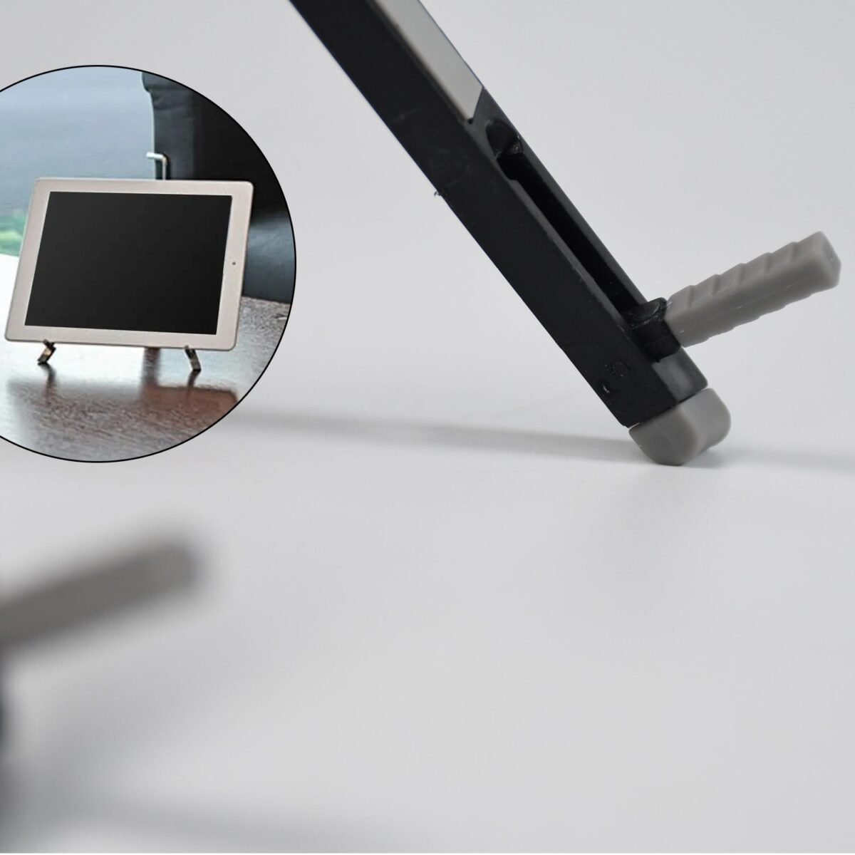 Slim Tablet Mobile Stand Adjustable Foldable Tablet Stand Scaffold (1 Pc) - Image 3