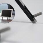Slim Tablet Mobile Stand Adjustable Foldable Tablet Stand Scaffold (1 Pc) - Image 3