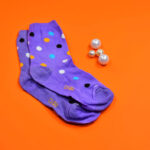 1 PAIR SOCKS PRINTED TRENDY MULTIPLE DESIGNER SOCKS  (1 Pc / Mix Design) - Image 4