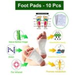 kinoki Cleansing Detox Foot Pads, Ginger & salt Foot Patch -10pcs (Free Size, White) - Image 4