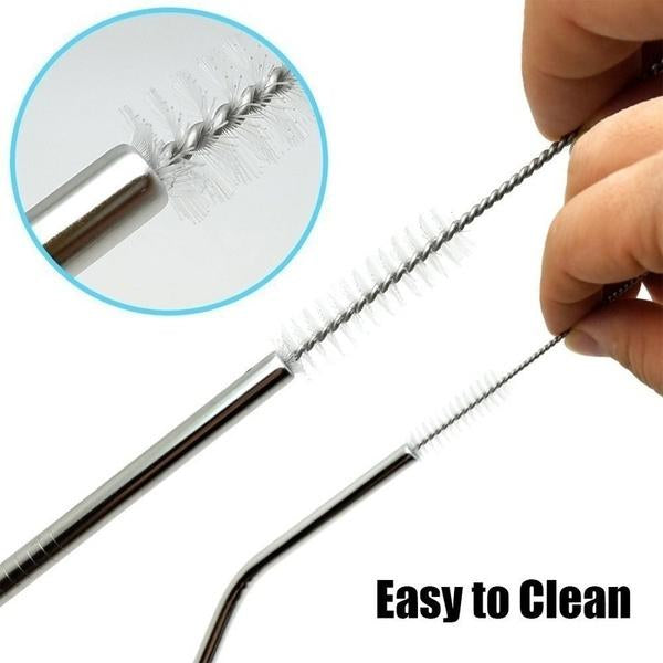 3_d7d617fe-dddb-4bc6-9383-fb928849c47b.jpg Set of 4 Stainless Steel Straws & Brush (2 Straight straws, 2 Bent straws, 1 Brush) - Image 8
