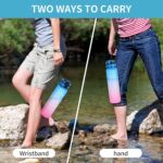 Motivational Water Bottle with Straw & Time Marker - Leakproof Tritan Portable Gym Bottle for Sports, Hiking & Camping - Image 4