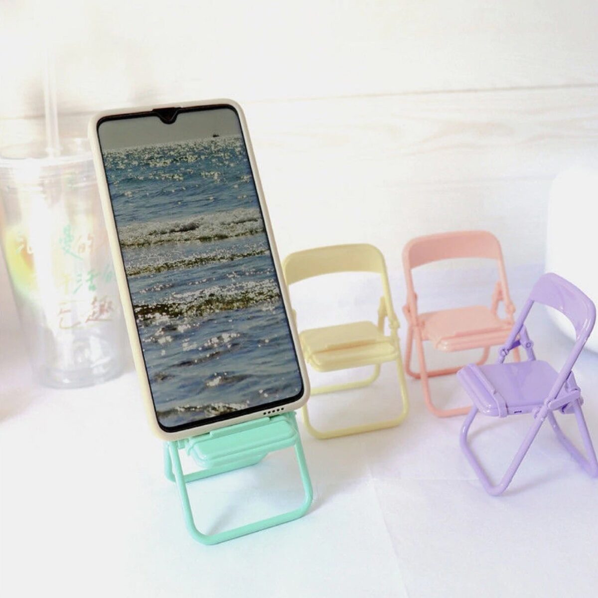 1 Pc Chair Stand With Box As A Mobile Stand For Holding And Supporting Mobile Phones Easily. - Image 4