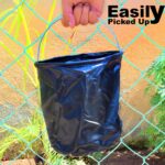 Folding Bucket, Portable, Round Bucket, Simple Bucket, With Handle, Multi-functional, For Outdoor Use, Fishing, Car Washing, Cleaning, Disaster Prevention, Portable, Lightweight, Durable (1 pc / Mix Color) - Image 7