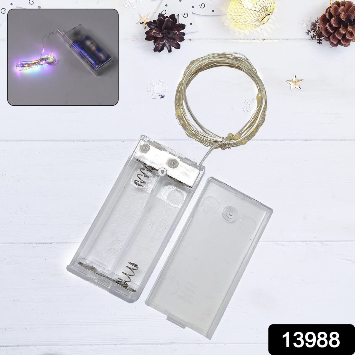 Multicolor 2AA Battery Powered, Copper Wire String Fairy Lights with 30 LEDs - Image 2