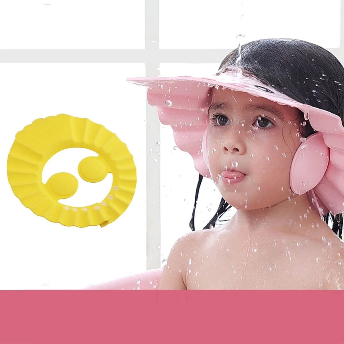 Adjustable Soft Baby Bath Cap Ã¢â‚¬â€œ Protects Hair, Eyes & Ears - Image 8