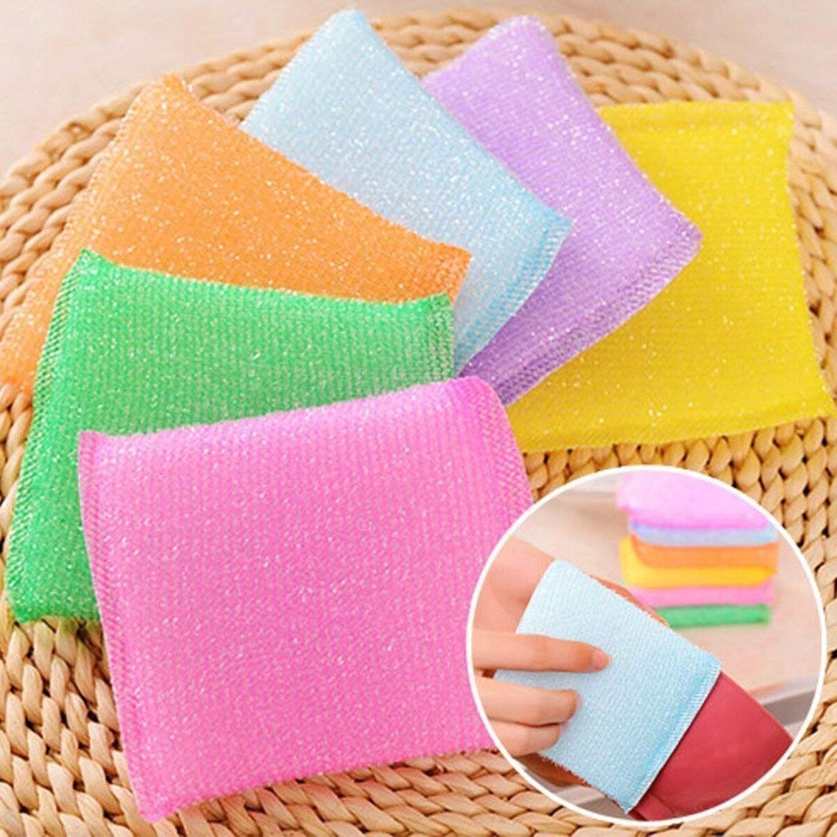 Scratch Proof Kitchen Utensil Scrubber Pad (Pack of 12) - Image 4