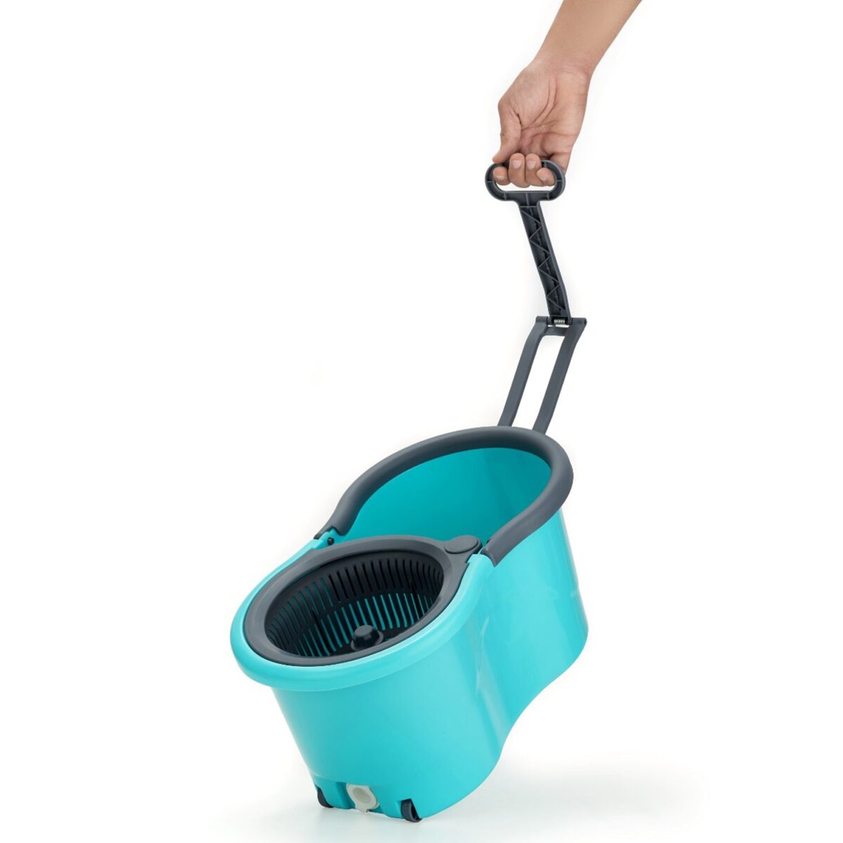 Quick Spin Mop Plastic spin, Bucket Floor Cleaning, Easy Wheels & Big Bucket, Floor Cleaning Mop with Bucket - Image 7