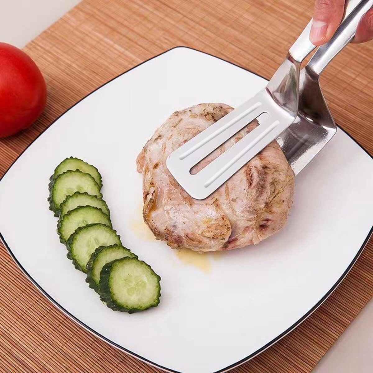 Multifunction Stainless Steel Cooking & BBQ Tongs - Image 3