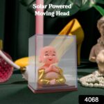 Solar Power Moving Head Buddha Statue Car Ornament (1 Pc / Mix Color) - Image 2