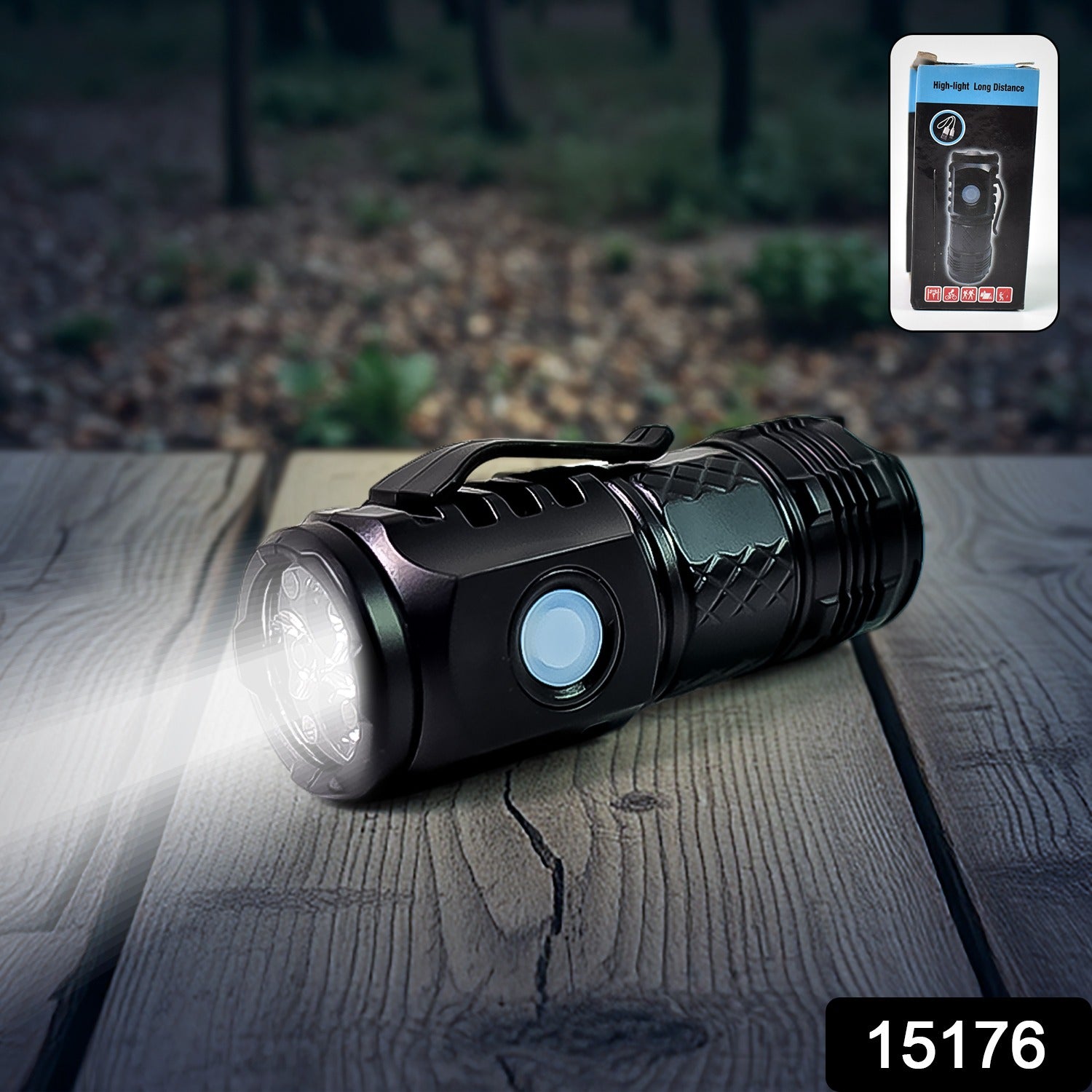 41.jpg Small LED Torch, 5 Lighting Modes (1 Pc) - Image 2