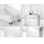 Multipurpose 3 Layer Slim Side Space Saving Storage Organizer Rack Shelf - Image 9