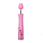 Rose umbrella Lightweight Waterproof UV Protection Mini Folding Creative Rose Flower Case - Image 4