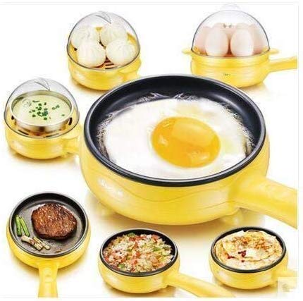 41ni3GhG6JL.jpg Multi functional Electric 2 in 1 Egg Frying Pan with Egg Boiler Machine Measuring Cup with Handle - Image 1