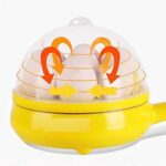 Multi functional Electric 2 in 1 Egg Frying Pan with Egg Boiler Machine Measuring Cup with Handle - Image 4