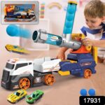Large Truck Toys Include 2 Racing Cars+4 Ball, with Light & Sounds (Battery Not Included) - Image 2