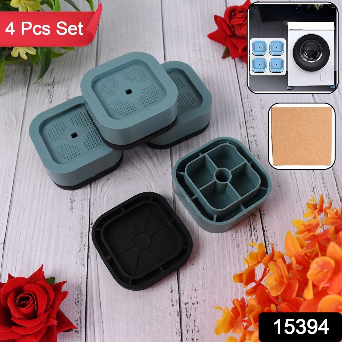Plastic Washing Machine Feet Pads (Set of 4 Pc) - Image 2