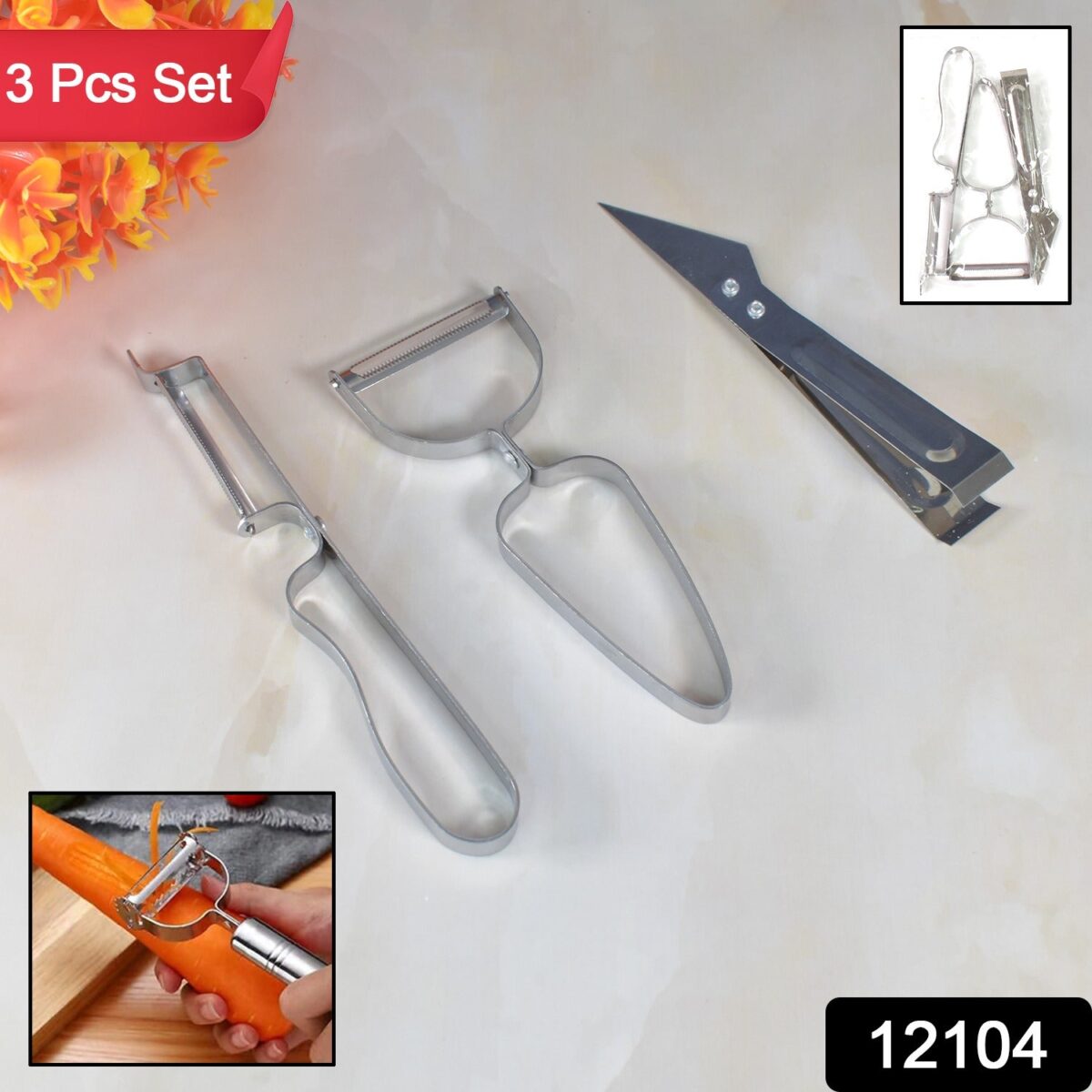 Multifunctional Peeler, Grater for Vegetable Fruit (3 Pcs Set) - Image 2