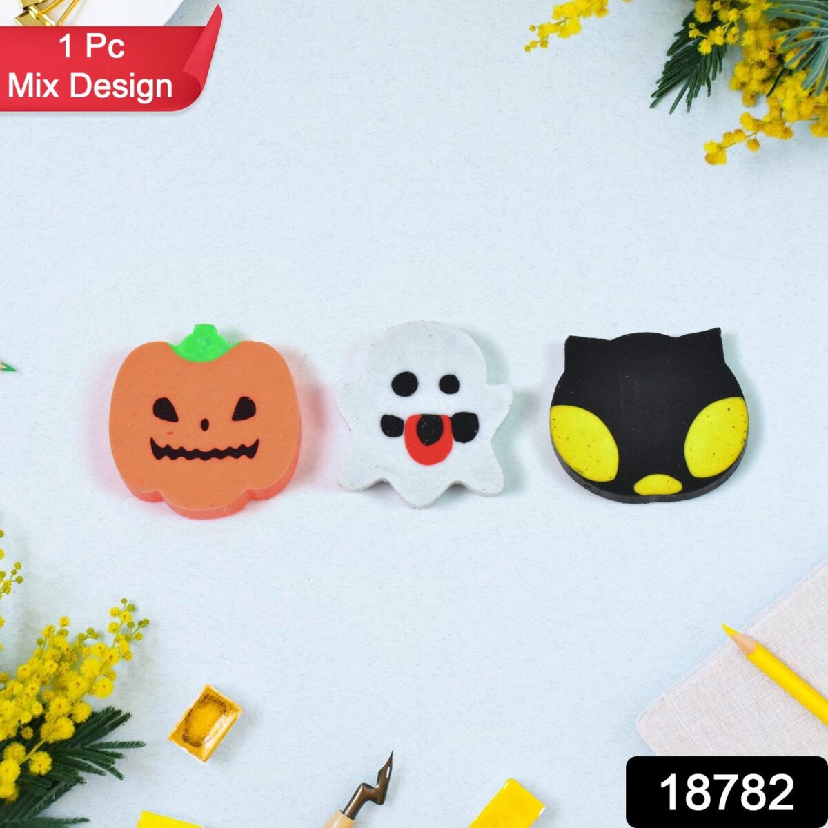 Cartoon Shape Eraser& Rubber (1 Pc / Mix Colour & Design) - Image 2