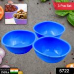 BPA Free Plastic Bowl Set for Cereal, Salad, Rice, Soup, Pasta, Snack Bowl, Microwave Safe, Dishwasher Safe (3 Pcs Set) - Image 2