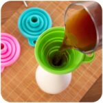 Silicone Funnel for Kitchen Use Oil Pouring Sauce Water Juice - Image 6