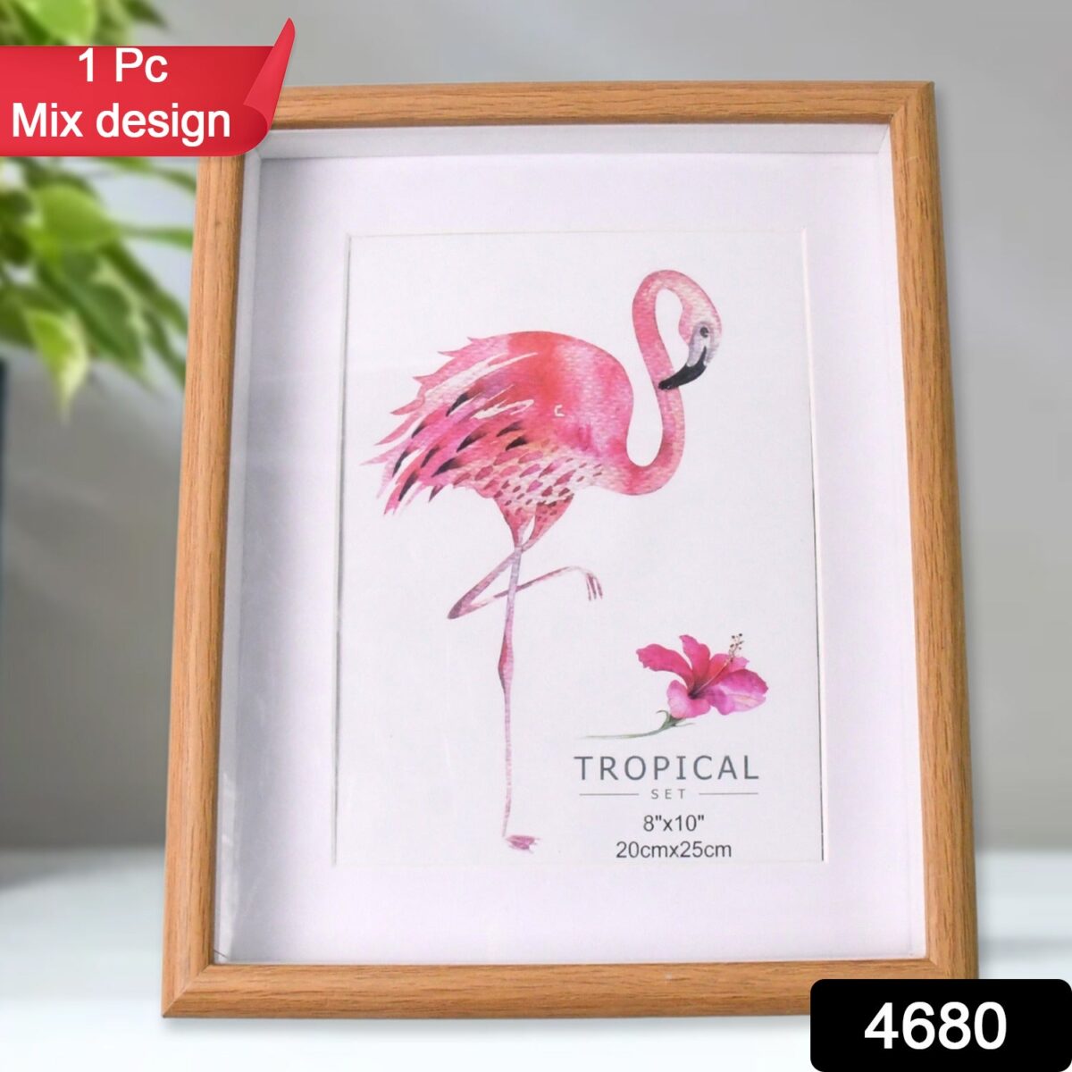 Creative Solid Wooden Photo Frame (Mix Design & Size / 1Pc) - Image 2