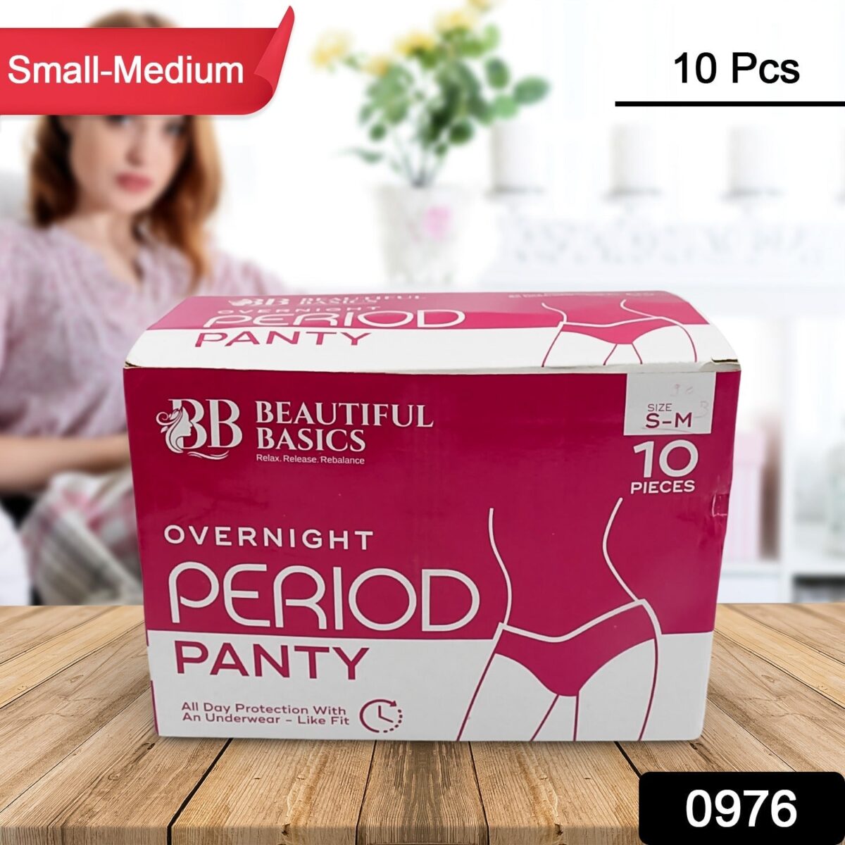 Women's Emergency Kit, Travel Kit- Includes Seamless Underwear, Pantyliner, Feminine Hygiene Sachet First Period Kit (10 Pcs) - Image 1