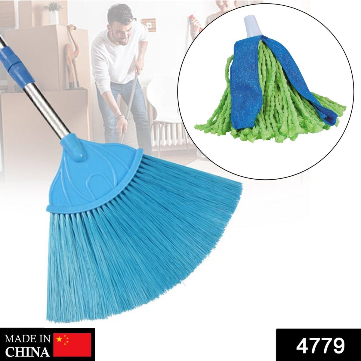 Ceiling Broom Fan for cleaning and wiping over dusty floor surfaces with effective performance. - Image 2