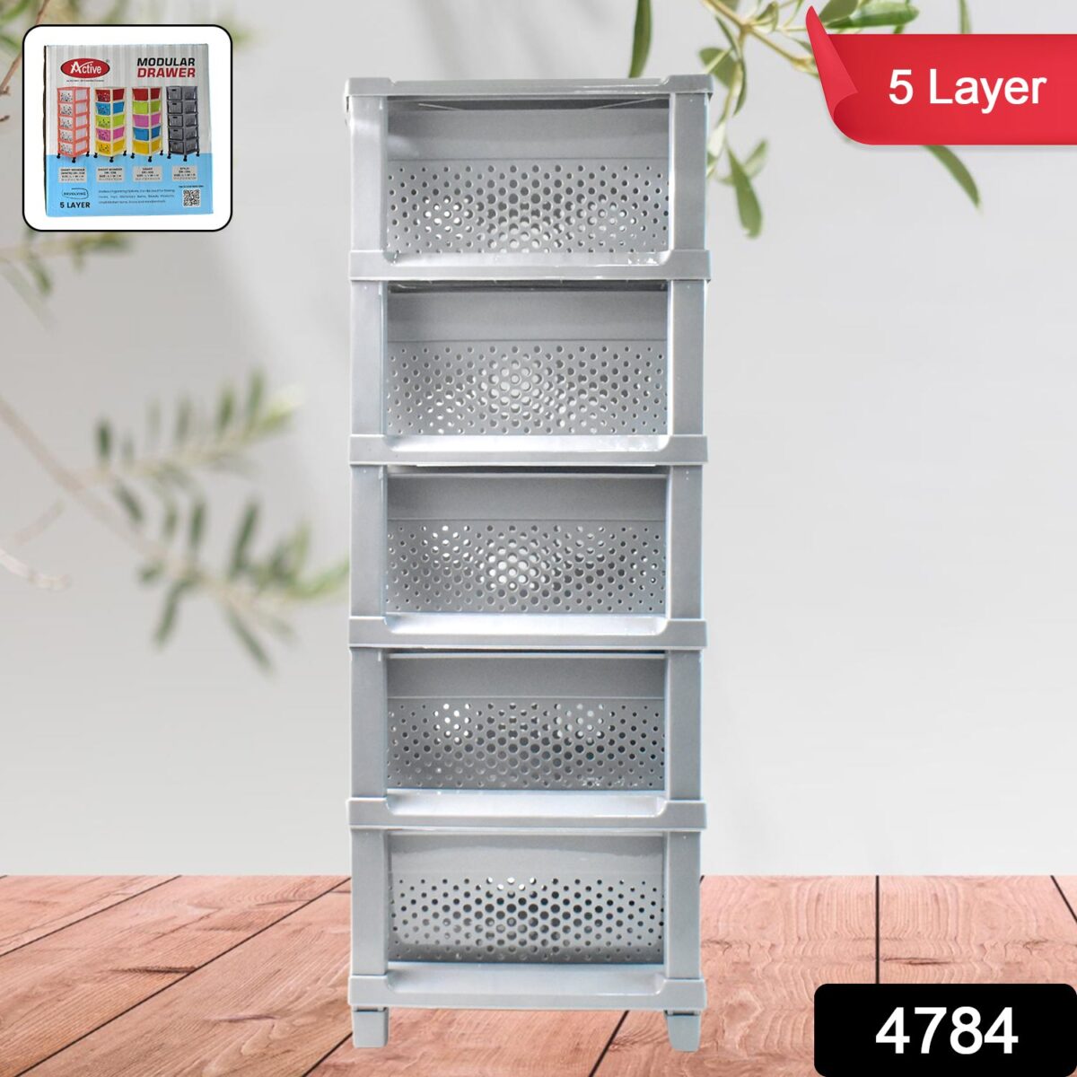 Multi-Purpose Anti-Slip 5 Layer Modular Drawer Storage System - Image 2