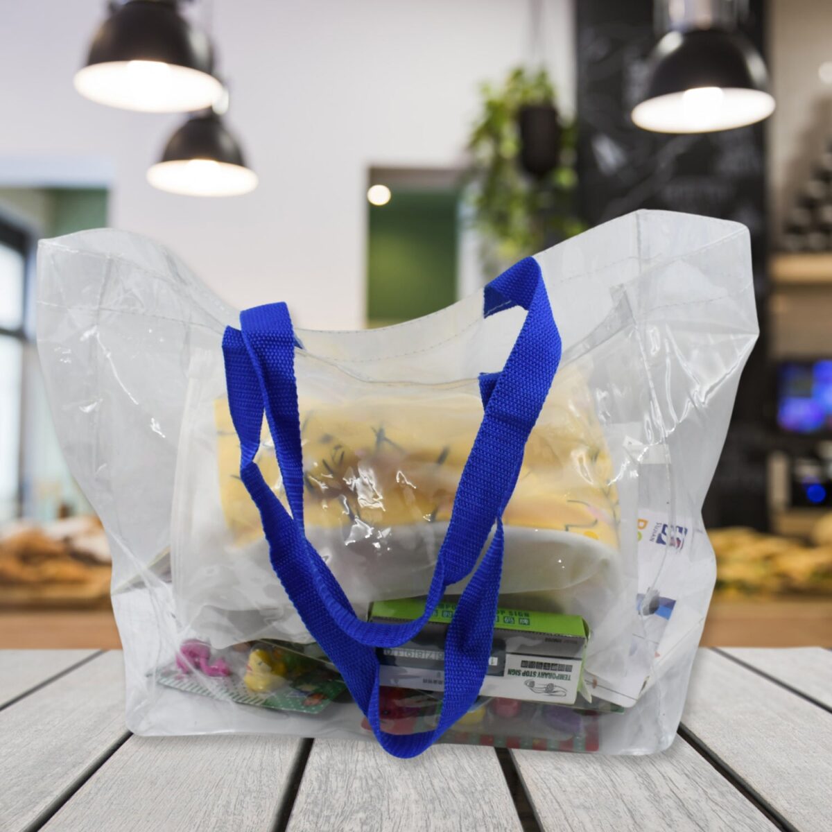 Multifunction Transparent Bag With Handle Bag (45Ãƒâ€”30Ãƒâ€”14 CM / 1 pc) - Image 4