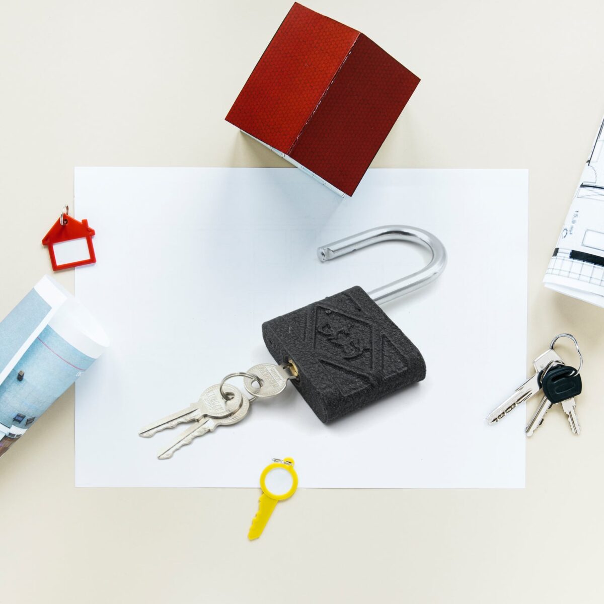 Iron Padlock with Brass Core for Home & Outdoor Security (60mm) - Image 5