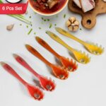 Silicone Kitchen Utensil Set - 6-Piece Heat-Resistant Non-Stick Cooking Spoons - Image 2
