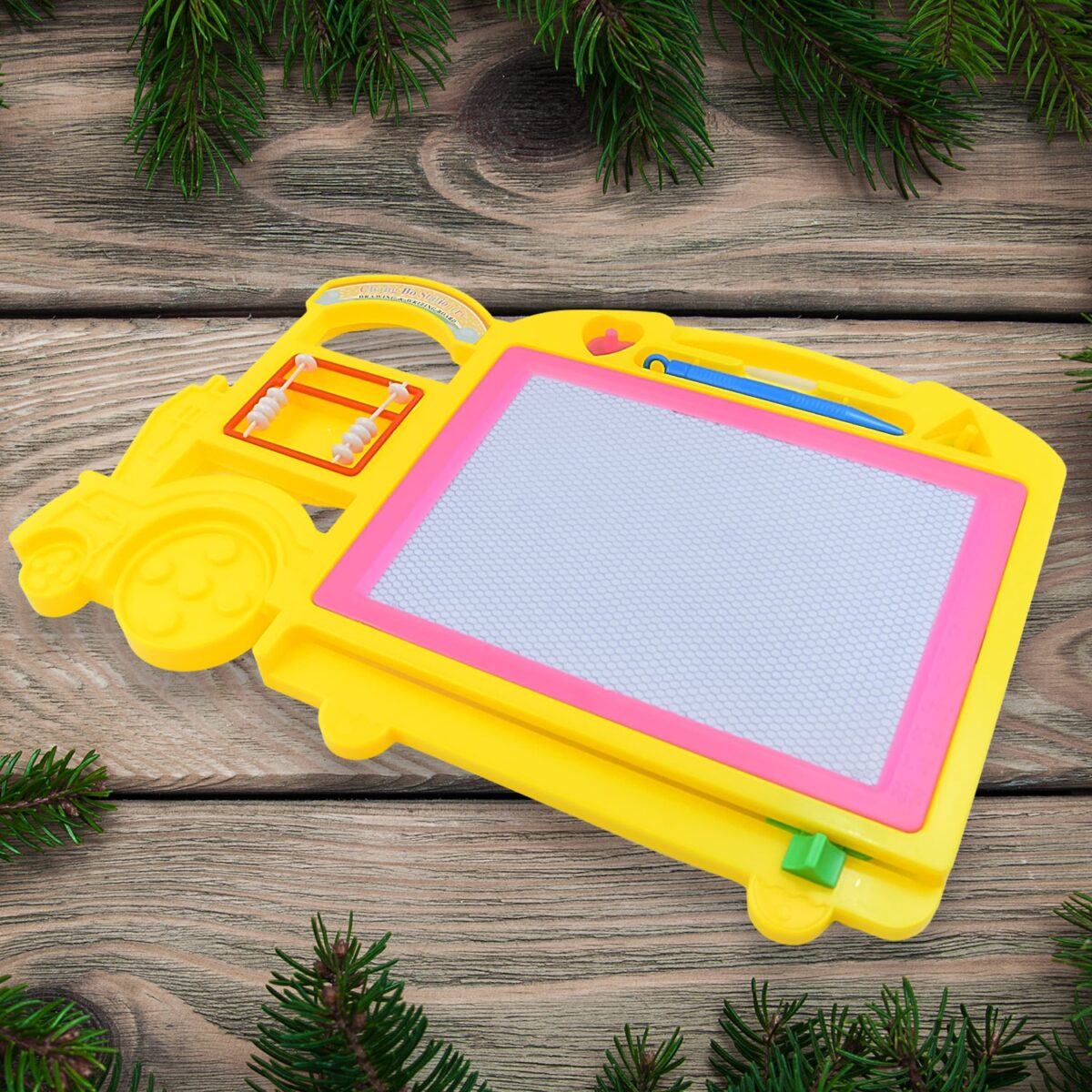 Bus Shape Drawing & Writing Slate Board for Kids (1 pc / 32 Ãƒâ€” 21 Cm) - Image 6