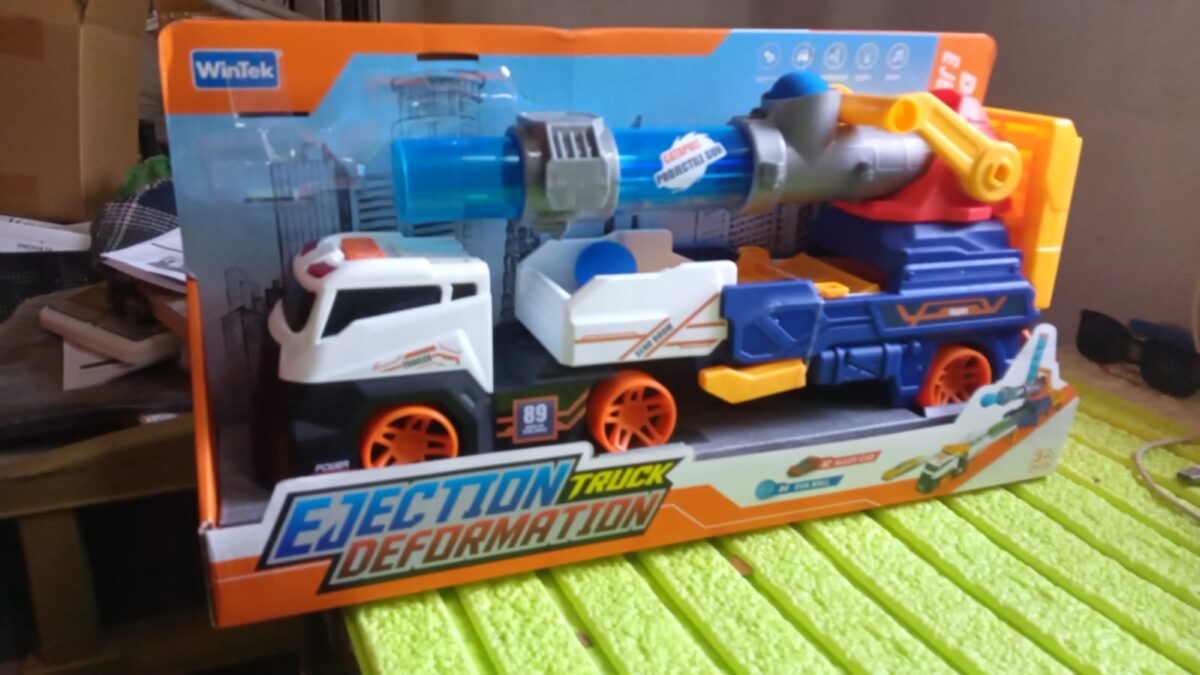 Large Truck Toys Include 2 Racing Cars+4 Ball, with Light & Sounds (Battery Not Included) - Image 8