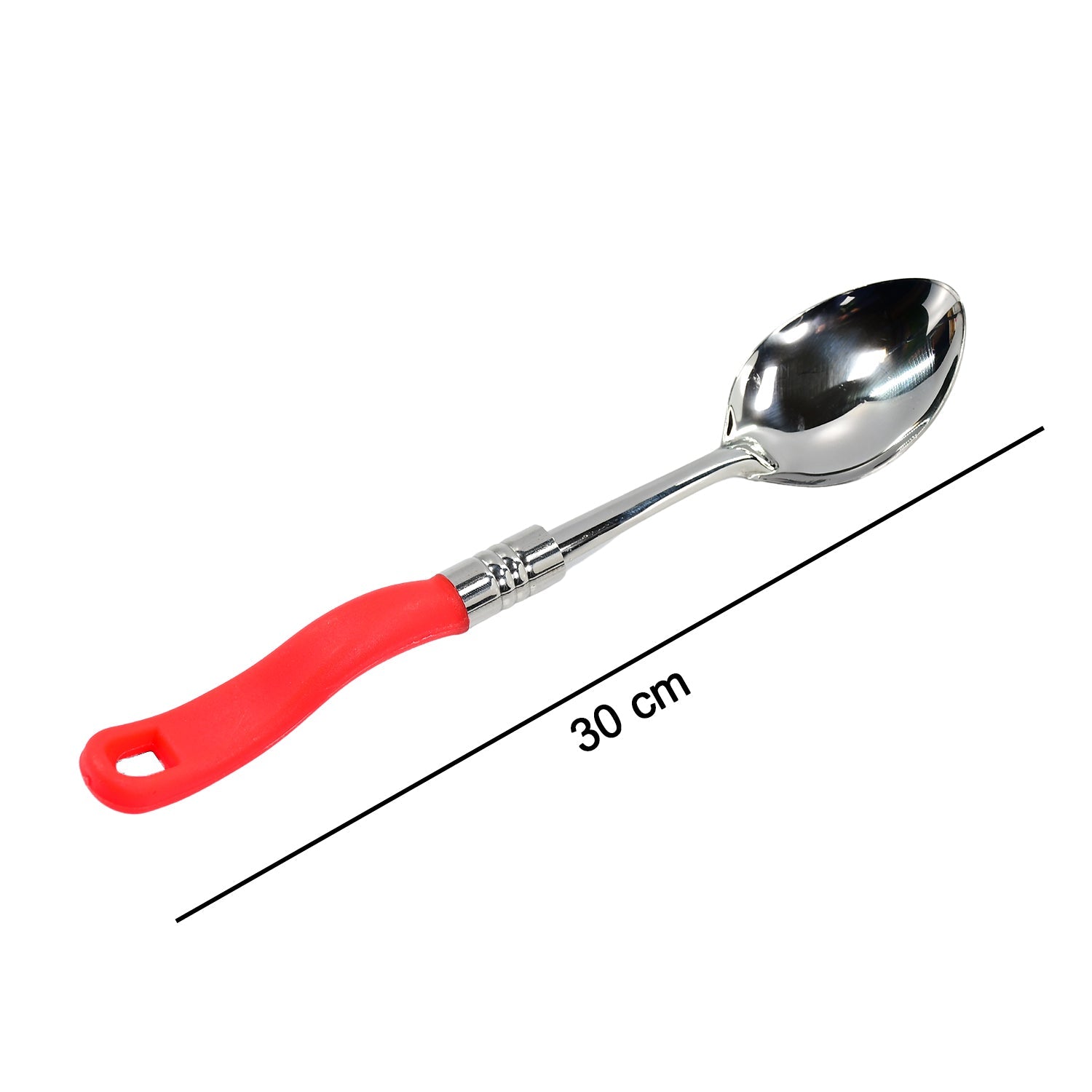 4image_02e16c09-3373-4713-88a0-f28852f1f3dc.jpg Stainless Steel Serving Spoon with plastic handle - Image 1