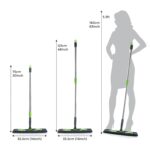 Multipurpose Wet and Dry Cleaning Microfiber Flat MOP Floor Cleaning Mop with , 360 Degree Rotating Head and Telescopic Handle Steel Rod Long Handle Dry Mops, Standard (1 Piece, Multi-Colour) - Image 5