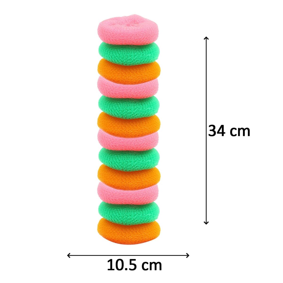 Plastic Scrubber Round Nylon Scrubbers (Pack of 12) - Image 5