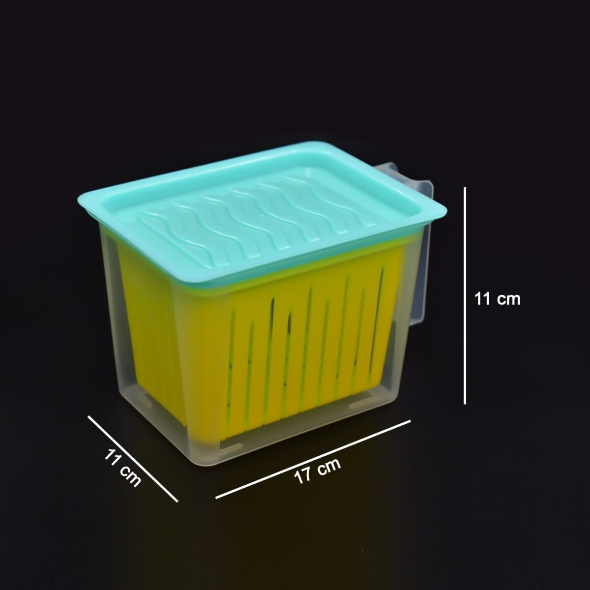 Fridge Storage Containers with Handle Plastic Storage Container for Kitchen(4 Pcs Set) - Image 5