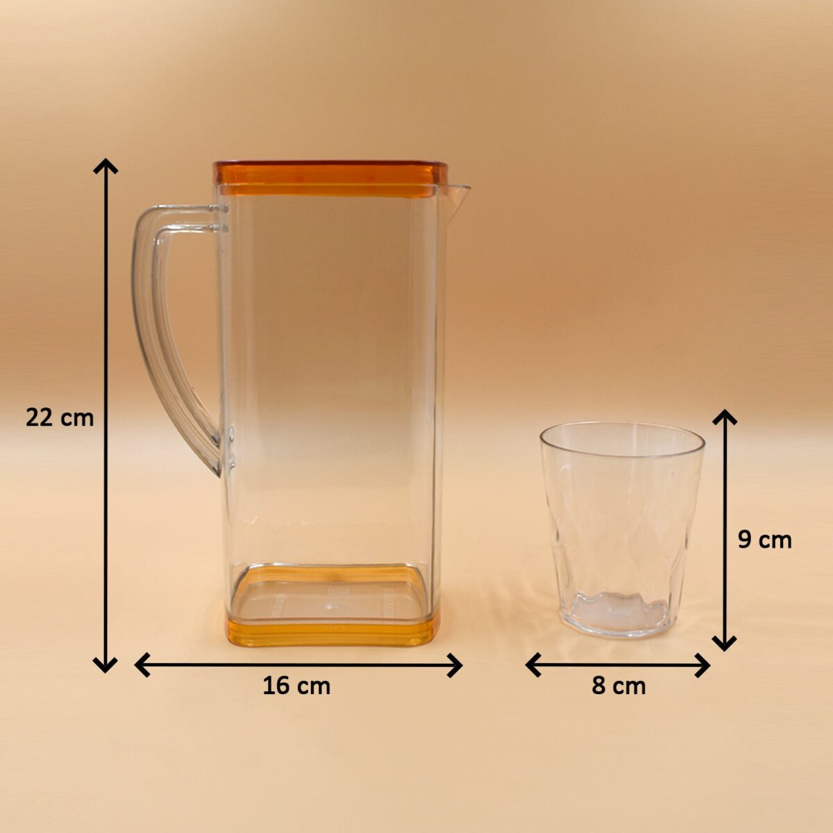 Resistant Glass Jug for Juice, Milk, Cold or Hot Beverages (plastic) - Image 5