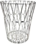Multipurpose Fruit Basket Stainless Steel Wire Bowl Foldable Basket for Vegetable  /  Fruits  /  Dining