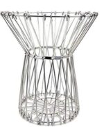 Multipurpose Fruit Basket Stainless Steel Wire Bowl Foldable Basket for Vegetable  /  Fruits  /  Dining - Image 3